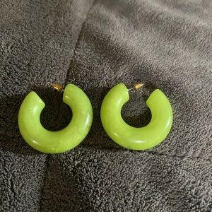 Urban outfitters Resin Statement Hoop earring